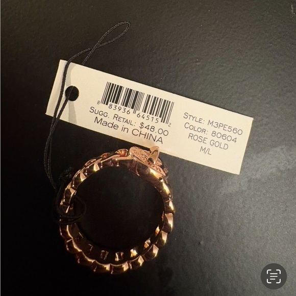 Marc by Marc Jacobs rose gold ring size 7.5 NWT - Picture 4 of 6